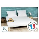 Bysommiflex - sommier tapissier blanc 130x190cmfabrication francaise artisanalepieds offerthauteur avec ...
