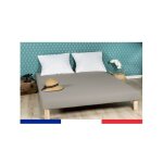 Bysommiflex - sommier tapissier gris 130x190 fabrication francaise artisanalepieds offerthauteur avec ...