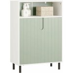 Sobuy - bzr138 - gr meuble bas de salle de bain meuble de rangement salle de bain placard de rangement ...