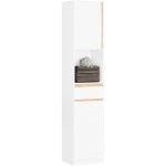 Bzr80 - w meuble colonne salle de bain, armoire de rangement placard de rangement Étroite avec 2 portes, ... Bzr80 - w meuble colonne salle de bain, armoire de rangement placard de rangement Étroite avec 2 portes, ...