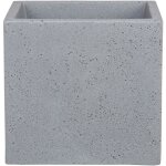 C - cube 40, bac  plantes / pot  fleurs / jardinire, carr, coloris: stony grey, fabriqu avec du ...
