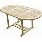 C&l jardin - table de jardin en teck solo 6 / 8 places