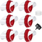 C mangeoire poules, mangeoire poule automatique, 6 ports diy mangeoire � volaille gravit� kit pour seaux ...