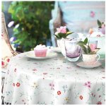 D - c - table - nappe ronde manhattan bella creme 150cm D - c - table - nappe ronde manhattan bella creme 150cm