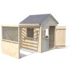 Soulet - cabane pour enfants jardipolys alpaga - avec pergola ferme