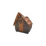 Cabane de jardin ferique grise - monte - isole et quipe 2 personnes en bois massif 1, 83m x 2, 70m ...
