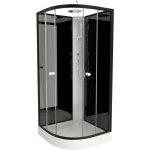 Aurlane - cabine de douche 1 / 4 de cercle 85x85x225cm - nebula