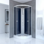 Aurlane - cabine de douche 1 / 4 de cercle - 85x85x225cm - nighty