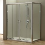 Paroi de douche 180x80 cm giada avec c�t� fixe