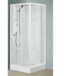 Alutrade - cabine de douche d'angle oceane - oceane a80 - dimensions 80 x 80 cm