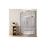 Decohor - cabine de douche anguler semi - circulaire (quart de cercle) 80x80 srigraphie