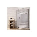 Decohor - cabine de douche anguler semi - circulaire (quart de cercle) 80x80 s�rigraphie