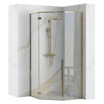 Rea - cabine de douche diamond gold 90x90