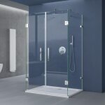 Doporro cabine de douche forme u avec receveur pare douche design ravenna40 100x90x195cm montage r�versible ...