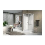 Novellini - cabine de douche mdia 2. 0 - quart de rond - portes coulissantes