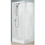 Alutrade - cabine de douche oceane - dimensions 80 x 80 cm - blanc