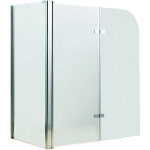 Cabine de douche plan de baignoire en verre de sécurité esg 5 mm, pliable, 68 + 120 x 140 cm, verre clair, ... Cabine de douche plan de baignoire en verre de sécurité esg 5 mm, pliable, 68 + 120 x 140 cm, verre clair, ...
