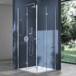 Doporro cabine de douche pliable 80x120 porte de douche pliante montage rversible design ravenna26k ...