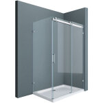 Doporro cabine de douche 100x120x195cm montage rversible paroi de douche an angle ravenna17 - 2k en ...