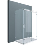 Doporro cabine de douche rectangulaire pour un seul mur 100x120x195 montage rversible paroi de douche ...