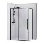 Rea - cabine de douche solar black mat 90x90
