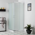 Kiamami valentina - paroi de douche en verre dépoli carrée 80x80 avec portes coulissantes giada Kiamami valentina - paroi de douche en verre dépoli carrée 80x80 avec portes coulissantes giada