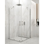 Cabine paroi de douche angulaire allstone hidra 2 + 2, sans profil infrieur ni suprieur 90x90 cm