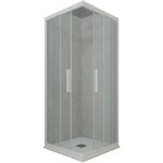 Cabine parois douche coulissante 70x70 blanc matt kolors