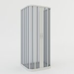 Idralite - cabine parois de douche pliante 3 cts en pvc rductible h 185 mod. narciso avec ouverture ...