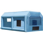 Cabine de peinture gonflable 6, 4x4, 1x3 m, tente peinture gonflable automobile avec souffleur puissant ...
