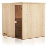 Cabine de sauna 144x144x199 avec pole  commande dporte