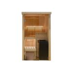 Cabine de sauna harvia 121 cm x 118 cm x 202 cm mini 1 ou 2 personnes poêle à sauna fournis Cabine de sauna harvia 121 cm x 118 cm x 202 cm mini 1 ou 2 personnes poêle à sauna fournis