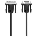 C�ble adaptateur hama dvi / vga fiche m�le dvi - i 18 + 5 p�les, fiche m�le vga 15 p�les 1. 50 m noir ...