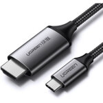 C�ble adaptateur hdmi vers usb - c 4k 60 hz 1, 5 m noir - gris