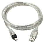 C�ble adaptateur usb m�le vers firewire ieee 1394 4 broches ilink c�ble 1394 pour sony