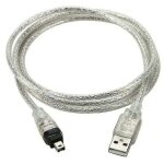 Cble adaptateur usb mle vers firewire ieee 1394 4 broches ilink cble 1394 pour sony