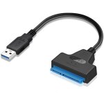 Cable adaptateur usb vers sata pour disques ssd / hdd 2, 5 ', convertisseur externe sata vers usb 3. ...
