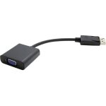 C�ble adaptateur value displayport / vga fiche m�le displayport, prise femelle vga 15 p�les 0. 15 m noir ...