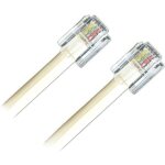 Cable adsl rj11 male male 10m blanc