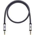 C�ble audio oehlbach 60013 [1x jack m�le 3. 5 mm - 1x jack m�le 3. 5 mm] 1. 50 m noir contacts dor�s