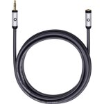 Cble audio oehlbach 60034 [1x jack mle 3. 5 mm - 1x jack femelle 3. 5 mm] 3. 00 m noir contacts dors ...
