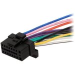 Cable compatible avec autoradio alpine 16pin fils nus - connecteur noir
