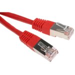 Rs pro - c�ble cat 6 avec connecteur / , s / ftp, gaine pvc rouge, 2m ( prix pour 1 )