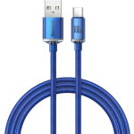 C�ble pour charge et transfert de donn�es rapides usb - usb - c 100w 1, 2m bleu