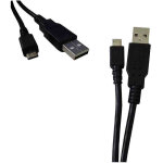 C�ble connecteur de usb � micro usb 1, 8m compatible avec samsung. sony, huawei, lg
