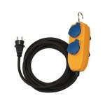 Brennenstuhl - rallonge  contact de scurit avec bloc d'alimentation 3 x 1, 5 mm 5 m h07rn - f noire ...