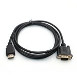 Cble de conversion hdmi vers vga 1080p cble hdmi vers vga adaptateur 1, 8 m (avec puce)