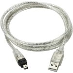 Cble de cordon d'adaptateur usb mle vers firewire ieee 1394. 4 broches mles ilink pour sony dcr - ...