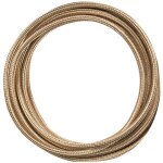 C�ble �lectrique plat tissu dor� 3 m�tres - tibelec
