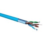 Cble ethernet rigide cat6 f / utp 4 paires lszh bleu (100 mtres)